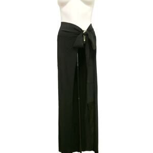 KIKI DE MONTPARNASSE sarong swim cover up resort wear skirt dress black OS NEW